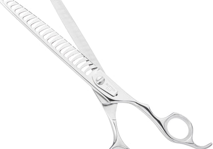 Geib Yoshi Chunker 7.5 Inch Thinning Shears – Japanese Steel, 21 Teeth, Professional Precision