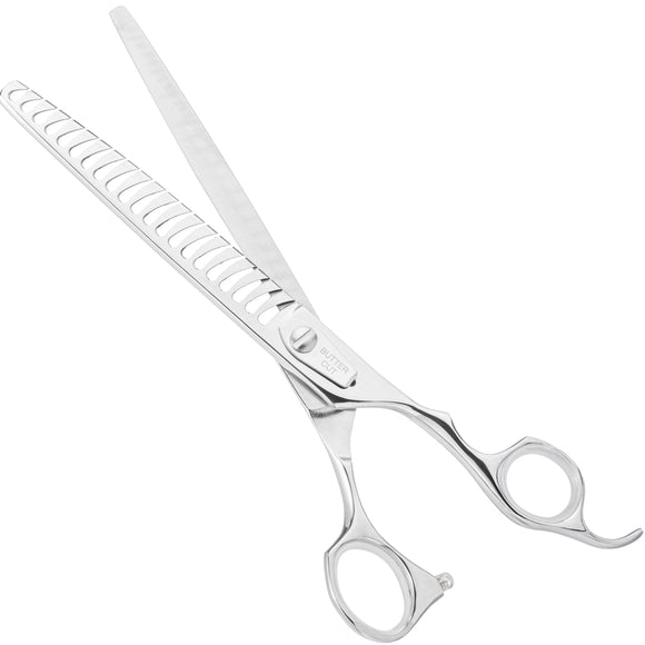 Geib Yoshi Chunker 7.5 Inch Thinning Shears – Japanese Steel, 21 Teeth, Professional Precision