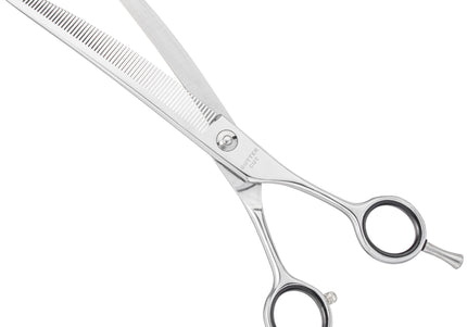 Geib Wave Thinner 8" Curved Shears – Japanese Steel, 66 Teeth, Professional Precision