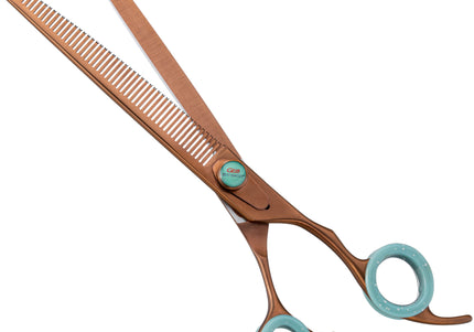 Geib Entree Gold Thinner Scissors 8" – Japanese Steel, 50-Tooth Professional Single-Sided Design