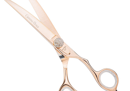 Geib Crystal Gold Grooming Scissors Set – 7.5" Straight and 50T Thinning, Japanese Stainless Steel