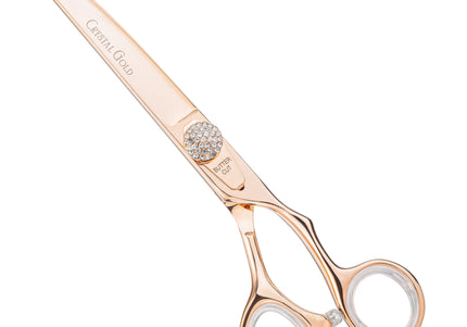 Geib Crystal Gold Grooming Scissors Set – 7.5" Straight and 50T Thinning, Japanese Stainless Steel