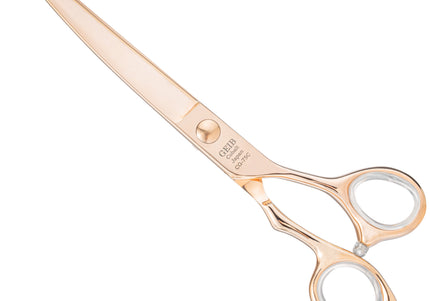 Geib Crystal Gold Curved Grooming Scissors – 8.5" Japanese Stainless Steel, Professional Quality