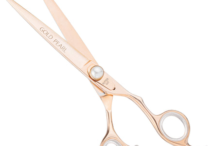 Geib Gold Pearl Straight Grooming Scissors – 8.5in Japanese Steel, Professional Quality
