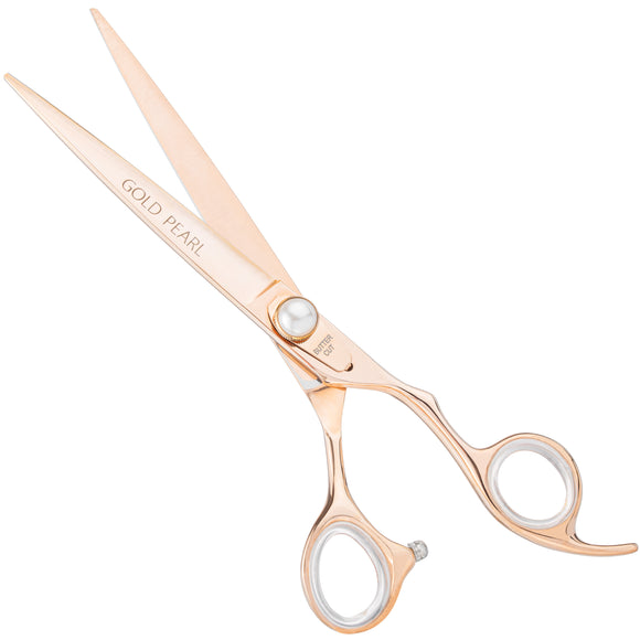 Geib Gold Pearl Straight Grooming Scissors – 8.5in Japanese Steel, Professional Quality