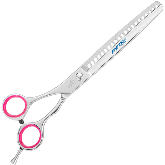 Geib Gator Lefty Chunker 7.5" Thinning Shears – Japanese Stainless Steel, 21 Teeth, Left-Handed Design
