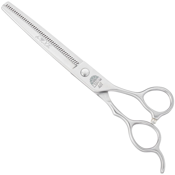 Kenchii Love Blenders 7" Thinning Shears – Single-Sided, 46 Micro-Grind Teeth, Precision Finish