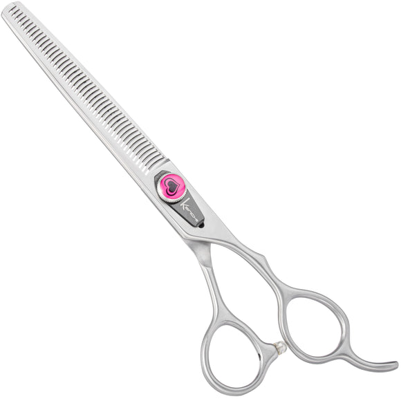 Kenchii Love Blenders 7" Thinning Shears – Single-Sided, 46 Micro-Grind Teeth, Precision Finish
