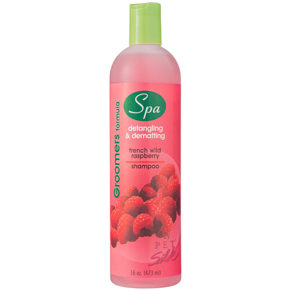Pet Silk Spa Formula French Wild Raspberry Shampoo – Moisturizing Concentrate, Easy Combing, 473ml