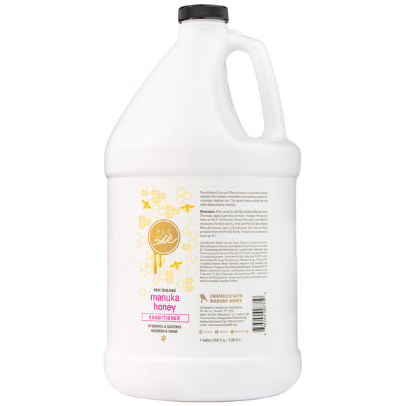 Pet Silk New Zealand Manuka Honey Conditioner – Moisturizing Soothing Formula, Concentrate 1:16, 3.8L