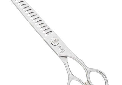 Yento Fanatic Series Chunker 7" – Professional Carbon Stainless Steel Thinning Shears, 18 Teeth