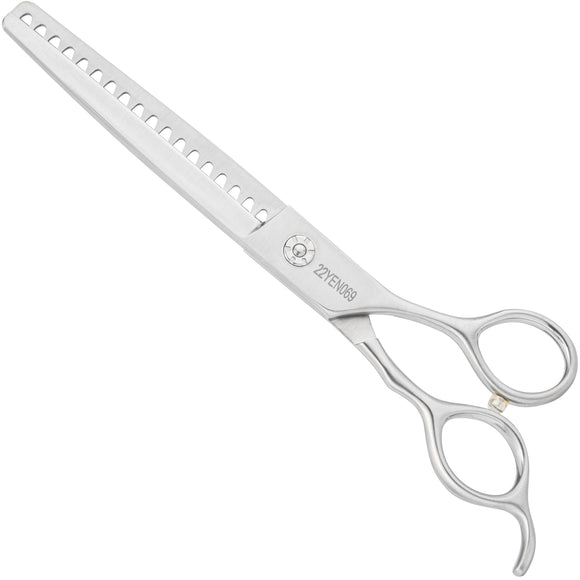 Yento Fanatic Series Chunker 7" – Professional Carbon Stainless Steel Thinning Shears, 18 Teeth