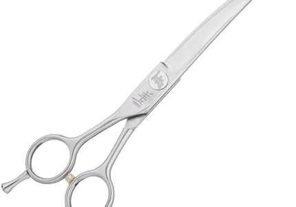 Yento Fanatic Series Lefty Curved Scissors 7 Inch – Carbon Stainless Steel, Professional Grade