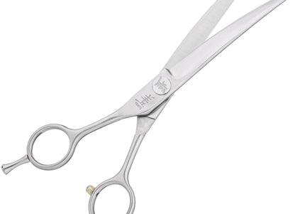 Yento Fanatic Series Lefty Curved Scissors 7 Inch – Carbon Stainless Steel, Professional Grade