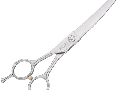 Yento Fanatic Series Lefty Curved Scissors 7 Inch – Carbon Stainless Steel, Professional Grade