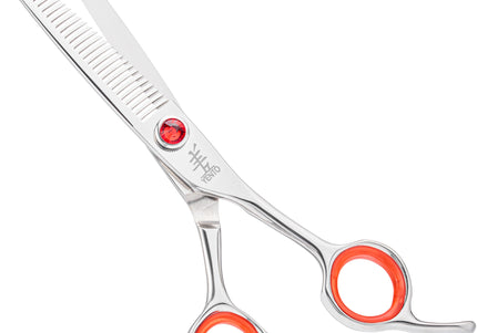 Yento Prime 6" Thinning Shears – Professional Single-Sided Scissors with 30 Teeth, Precision Cut