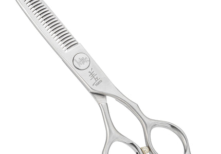 Yento Fanatic Series Thinner 6" – Carbon Stainless Steel Single-Sided Thinning Shears, 30 Teeth