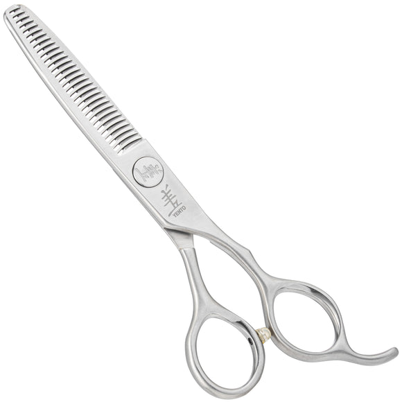 Yento Fanatic Series Thinner 6" – Carbon Stainless Steel Single-Sided Thinning Shears, 30 Teeth