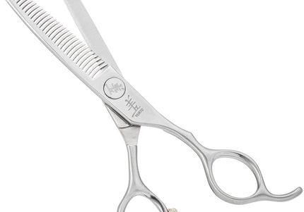 Yento Fanatic Series Thinner 6" – Carbon Stainless Steel Single-Sided Thinning Shears, 30 Teeth