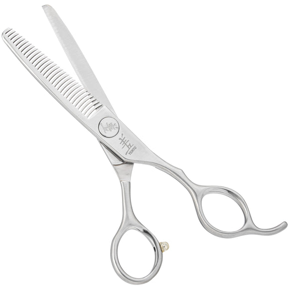 Yento Fanatic Series Thinner 6" – Carbon Stainless Steel Single-Sided Thinning Shears, 30 Teeth