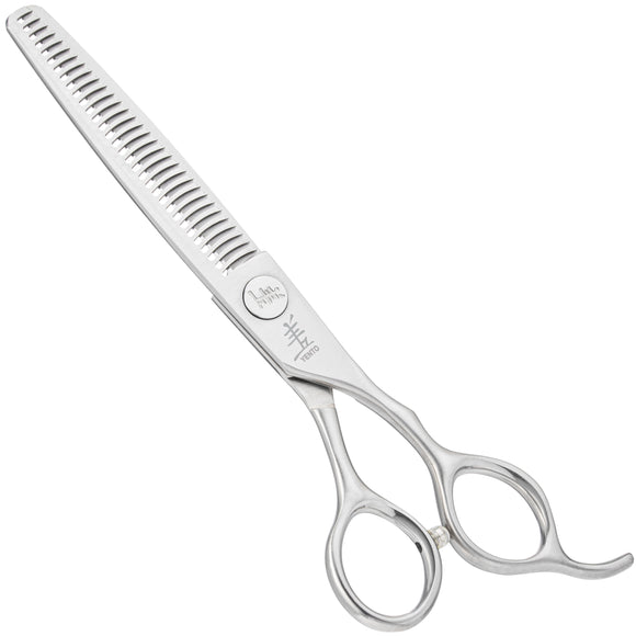 Yento Fanatic Series Thinner 6.5" – Carbon Stainless Steel Single-Sided Thinning Shears, 32 Teeth