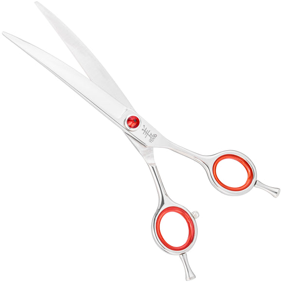 Yento Prime Curved Scissors – 7" Japanese Steel, Precision Professional Grooming Tool