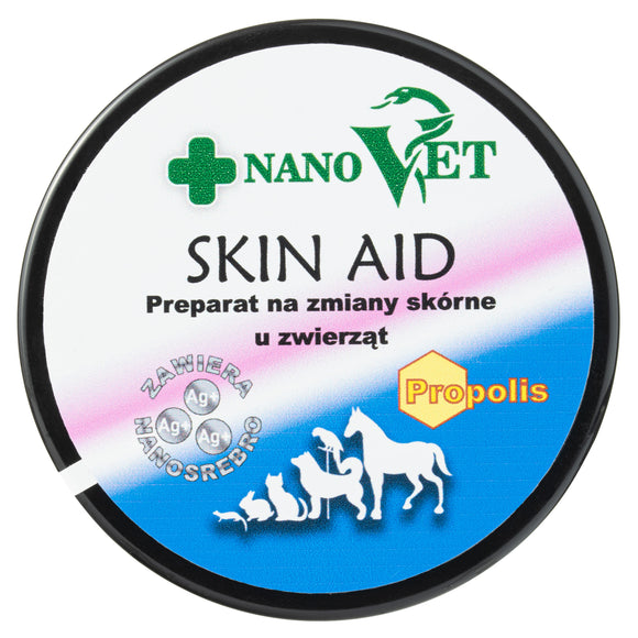 Nano Vet Skin Aid Cream 60ml – Propolis and Nanosilver Formula, Fast-Acting Relief