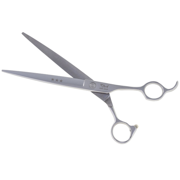 Shernbao Three Star Straight 7.5" Grooming Scissors – Ergonomic Handle, Precision Cutting