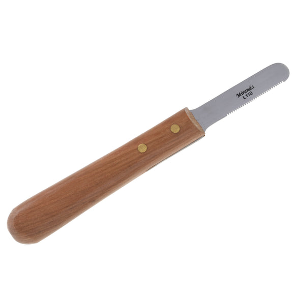 Miranda Stripping Knife – Classic Left-Handed Trimmer with Very Fine Tooth Spacing