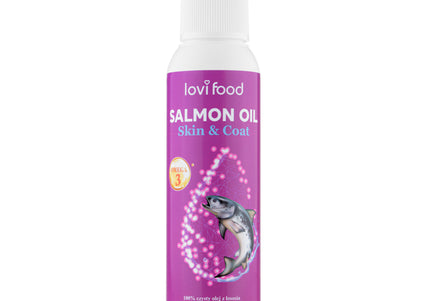 Lovi Food Pure Salmon Oil 100ml – Rich Omega-3 EPA DHA Supplement, Supports Healthy Coat