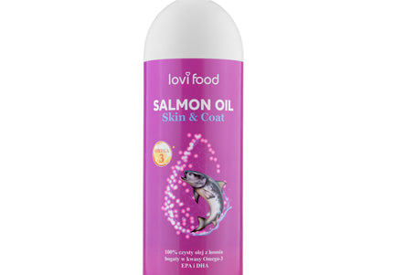 Lovi Food Pure Salmon Oil – Rich Omega-3, EPA, DHA Supplement, 1L Bottle