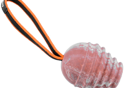 Julius K9 Duoplay Ball – Durable Rubber Toy with Orange Handle, 10.5cm