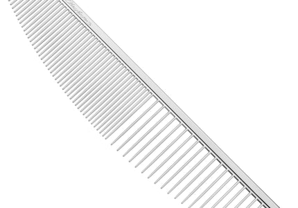 Chris Christensen Crescent Grooming Comb 16.5cm – Mixed Tooth, Ergonomic Half-Moon Design