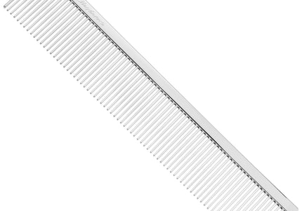 Chris Christensen Buttercomb 001 All Fine 7.5in Metal Grooming Comb – Solid, Close-Tooth Design