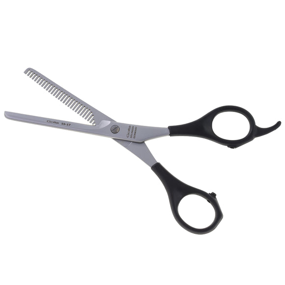 Gotta Solingen Eco 6" Thinning Scissors – Single-Sided 30 Teeth, Plastic Handle with Hook