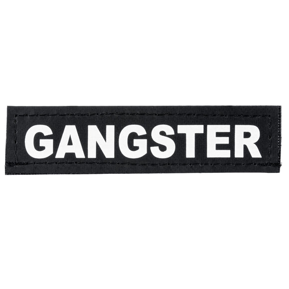 Julius K9 Gangster Patch XXXS – Durable Harness Label, 2x8cm Size, Easy Attachment