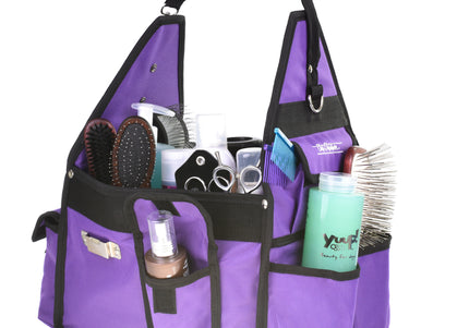 Chris Christensen Large Side Tote Bag – Spacious Purple Organizer for Grooming Tools and Accessories