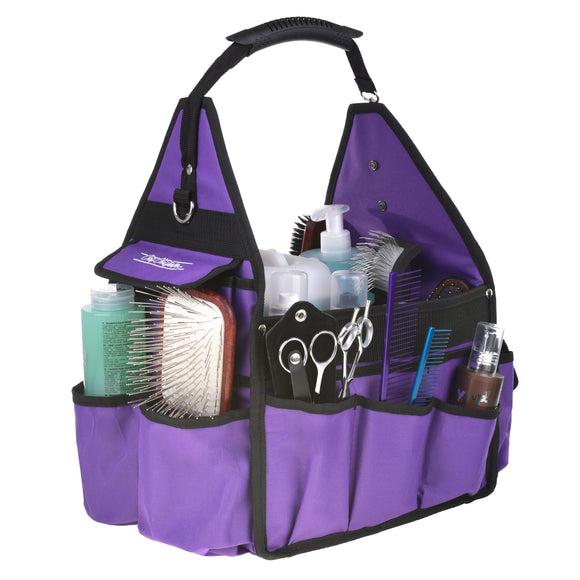Chris Christensen Large Side Tote Bag – Spacious Purple Organizer for Grooming Tools and Accessories