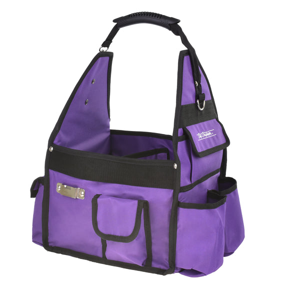 Chris Christensen Large Side Tote Bag – Spacious Purple Organizer for Grooming Tools and Accessories