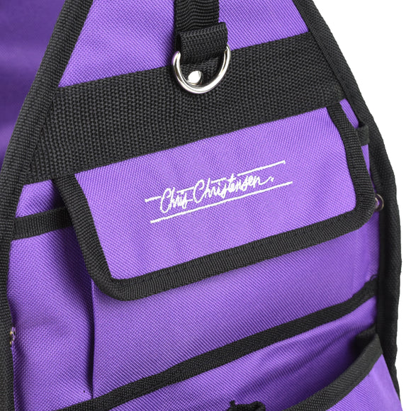 Chris Christensen Large Side Tote Bag – Spacious Purple Organizer for Grooming Tools and Accessories