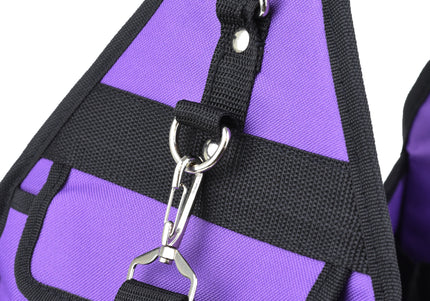 Chris Christensen Large Side Tote Bag – Spacious Purple Organizer for Grooming Tools and Accessories