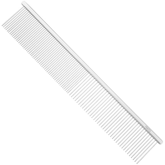 Yento Scissoring Comb 19cm – Professional Metal Grooming Comb, Precision Hair Separation Tool