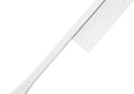 Spratts Comb No. 71 – Long Medium Gauge Metal Grooming Comb, Durable Finish