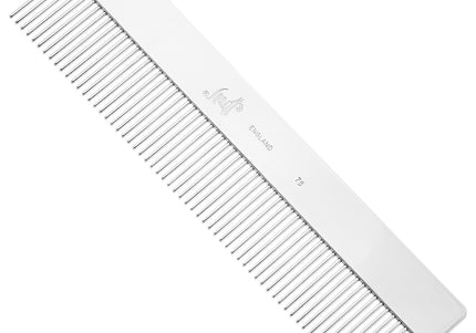 Spratts No. 75 Grooming Comb – Medium Width, Handle-Free Design for Precision