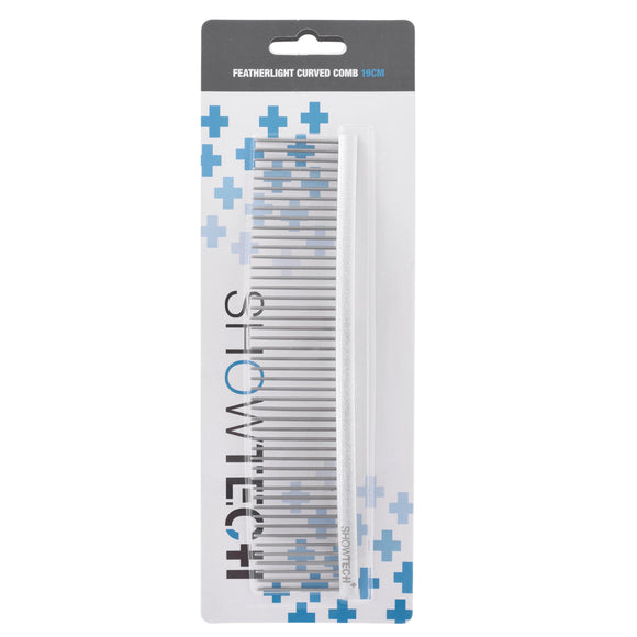 Show Tech Featherlight Curved Comb 19cm – Ultra-Light Finishing Tool with Ergonomic Design