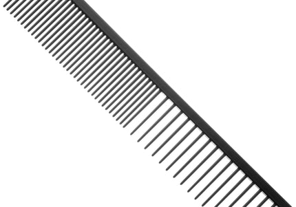 HPP Mixed Metal Grooming Comb – 18cm Antistatic Coated, Smooth Detangling Tool