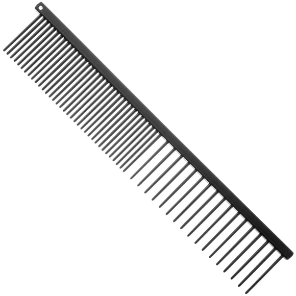 HPP Mixed Metal Grooming Comb – 18cm Antistatic Coated, Smooth Detangling Tool