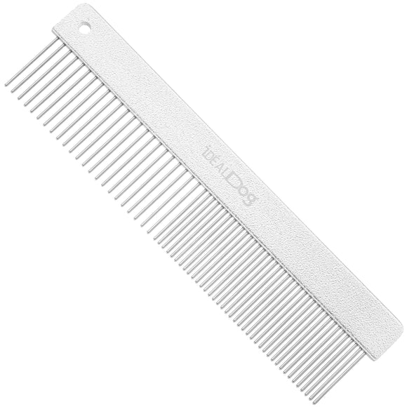 Chadog Carbon Steel Grooming Comb 16cm – Dual Tooth Spacing, Durable Finish