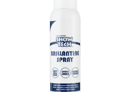 Show Tech Brillantine Coat Shine Spray 150ml – Lightweight Gloss Formula for Silky Finish