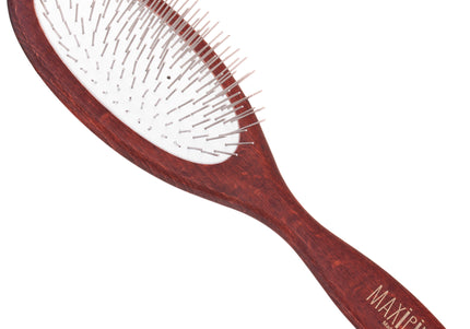 Maxi Pin Large Oval Grooming Brush – Short 20mm Pins, Ideal for Long and Medium Hair